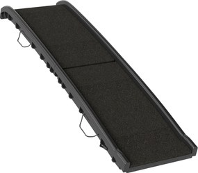 PawHut Rampă pliabilă pentru câini, scăriță pentru câine din PP cu pantă blândă și suprafață antiderapantă, 155x38,5x15,5cm, negru | Aosom Romania
