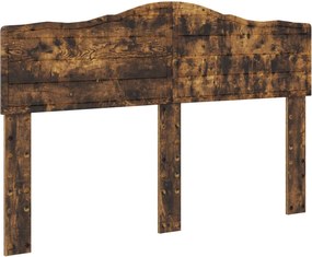 vidaXL Tăblie cap Stejar fumuriu 150 cm Lemn compozit