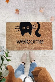 Covor intrare, 40x60 cm, forma dreptunghiulara, PVC, maro