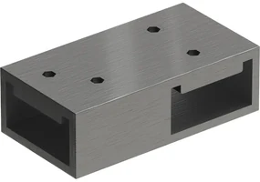Mexen conector T pentru suporturi perete, gri mat periat - 800-09-66
