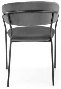 Scaun K426 Velvet Gri – l57 x A54 x H79 cm
