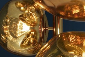 Lampa de podea moderna cu 7 globuri aurii LIQUID DIAMOND