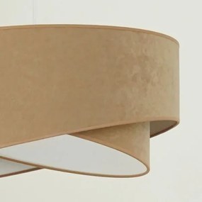 Lustră LED pe cablu Brilagi LYRA 1xE27/15W/230V maro/alb