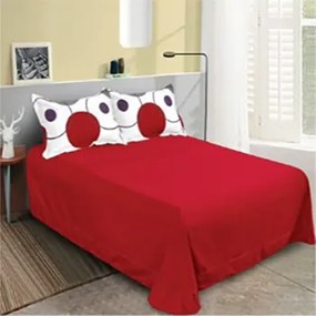 Lenjerie de pat 2 persoane, bumbac finet, 6 piese, 2 fete, SP564