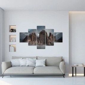 Tablou -  Trei Dinți, Dolomiți Italieni (125x70 cm), în 40 de alte dimensiuni noi