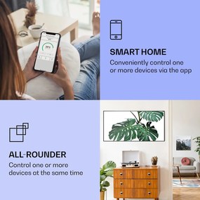 Klarstein Wonderwall Air Art Smart, încălzitor cu infraroșu, frunză verde, 120 x 60 cm, 700 W