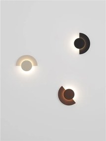 Aplica perete exterior lumina indirecta IP54 LED 2700K Gloo negru