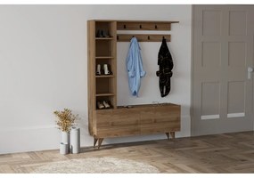 Set pentru hol cu aspect de lemn de nuc Hale – Kalune Design