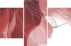 Tablou - Floare abstractă roșie N⁰1 (90x60 cm)