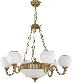 Candelabru clasic din alama 6+2 design italian 9350