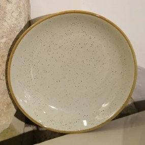 Farfurie adanca Gardena din ceramica crem 23 cm