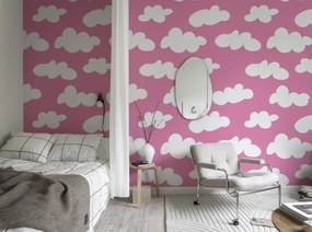 Tapet Cloudy, Happy Pink, Rebel Walls