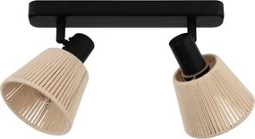 Eglo 44139 - Spot SEAGARD 2xE14/40W/230V, bej/negru