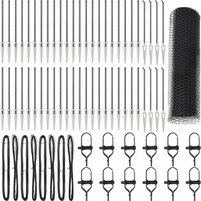 vidaXL Stâlp de gard. Gri 100 x 0,4 m (plasă de 13 mm) Oțel și PVC