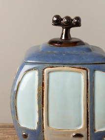 Cutie decorativa, din ceramica, albastru, Box Cable