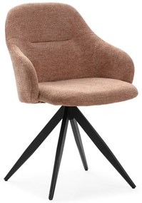 Set de scaune de sufragerie maro deschis cu cotiere 2 buc. tapițat Tamara – Marckeric