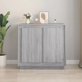 vidaXL Dulap, sonoma gri, 80x34x75 cm, lemn prelucrat