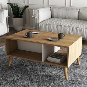Măsuță de conferință Exxen Oak and White