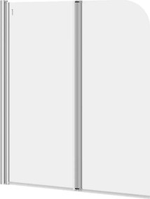 Paravan de cada dublu Cersanit Easy New 115x140 cm sticla 5 mm crom