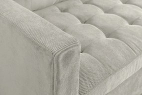 Coltar modern, Catifea raiata greige STOCKHOLM 220cm