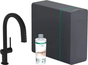 Set negru mat Hansgrohe Aquittura Select M91 SodaSystem 210 sBox cu 1 jet