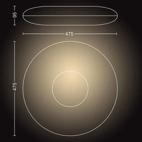 Philips 40967/30/P6 - Lampă LED Hue CHER dimabilă LED/33,5W/230V + DO