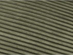 Canapea verde pentru dormitul zilnic/extensibilă cu tapițerie din catifea reiată 240 cm Hugo – Bobochic Paris