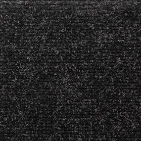 Covorase scari, 5 buc., negru, 65x25 cm, cusatura punch 5, Negru