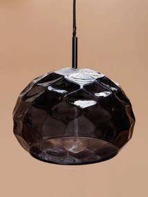 Lustra neagra, din sticla, Facets