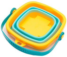 Baby Mix Găleată pliabilă cu nisip și jucării cuapă, 5 buc