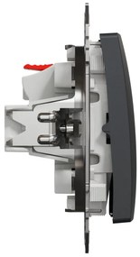 Intrerupator simplu, 10A, IP20, Antracit, Schneider Sedna Design