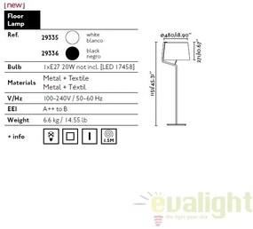 Lampadar / Lampa de podea moderna BERNI 29336