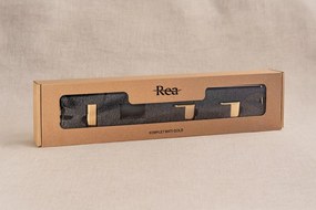 Set accesorii pentru baie Mati auriu 4 piese