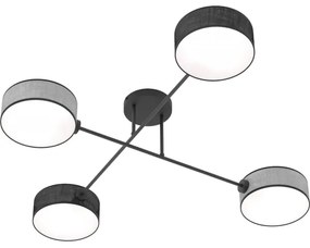 Lustră aplicată MAGA 4xE14/10W/230V negru/gri