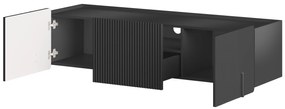 Dulap TV Malmi 150 cm suspendată - negru mat / negru
