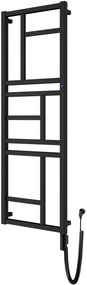 Instal Projekt Mondrian încălzitor electric 83.2x40 cm negru MONE-40/80C75+GH-03C2