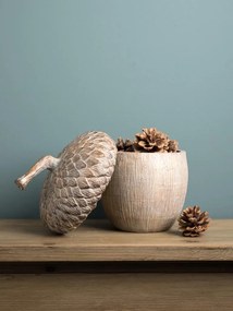 Cutie decorativa in forma de ghinda