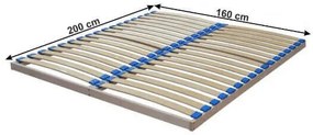 Suport somiera GLOBAL267 pentru saltea 160x200 cm