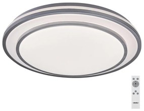 Rabalux 2131 - Plafonieră LED dimabilă LUPITA LED/40W/230V argintie + telecomandă