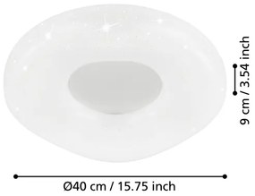 Plafonieră LED Eglo 99341 ZAMUDILO LED/18W/230V + telecomandă