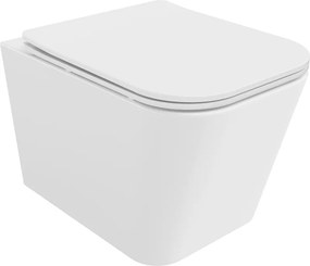 Mexen Teo vas de WC fără margini cu capac cu cădere lentă slim, duroplast, alb lucios - 30850600