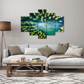 Tablou - O pădure învăluită în ceață (150x105 cm)