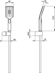 ALPINIA Set de duș finisaj auriu NGA_Z41K