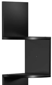 Poliță de colț SNAKE, neagră