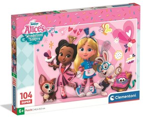 Disney Classics Fergie Puzzle cu 104 piese de la Clementoni: Cofetăria Alice în Țara Minunilor Disney