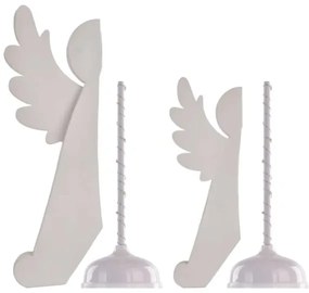 Decorațiune de Crăciun LED 20xLED/6xAA îngeri