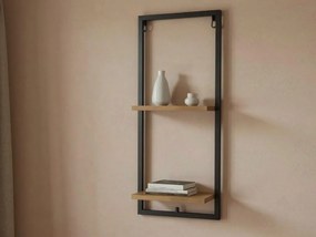 Polita de perete din metal TANDOR 20x55 cm