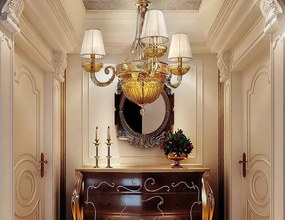 Candelabru cu 3 brate clasic LUX realizat manual Amber