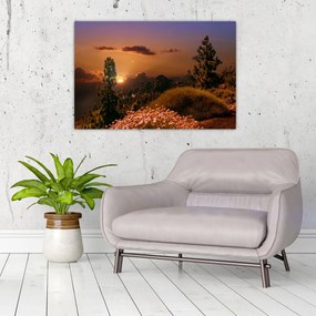 Tablou naturii cu apus de soare (90x60 cm)