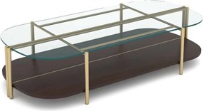 Masuta lemn masiv de Cafea Marquesa, 155 × 35 × 75 cm